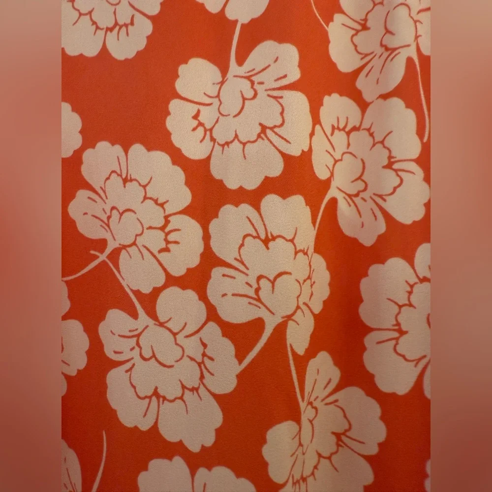 LOFT Women's Floral Sleeveless Top - Red and White - Picture 2 of 7